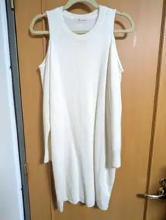 【snidel】 オフショルダー ニットワンピース F