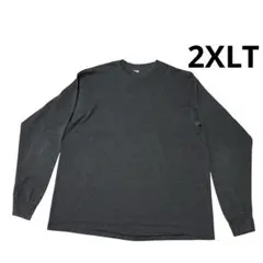 90s USA製 フルーツオブザルーム ロンT 墨黒 50/50 チャコールのサムネイル