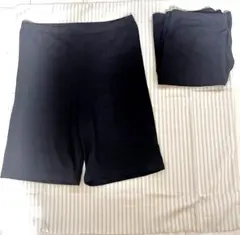 新品未使用　くろぱん　膝上10cm スパッツ　Ｌ〜ＬＬ　2枚セット