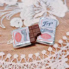 ミニチュア雑貨 板チョコセット（シルバー） ドールハウス 食品 チョコレート