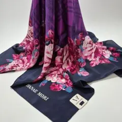 新品❗HANAE MORI レディーススカーフ シルク100%のサムネイル