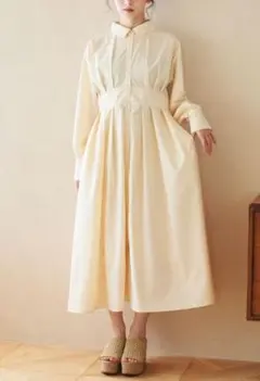 sō4ū タックシャツワンピース　キナリ 春秋 サマンサモスモス 橋下美好