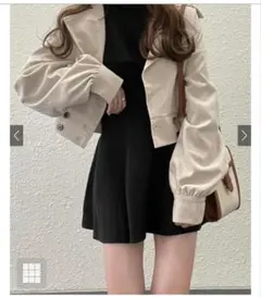 ダブルボタンショート丈ジャケット