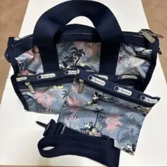 美品「ハワイ限定」LeSportsac ミッキーマウスコラボ アロハポーチ付き
