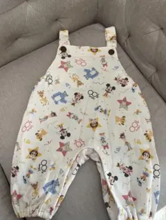 新品ディズニーキャラクターロンパース　オーバーオール　検バースデイ　ミッキー