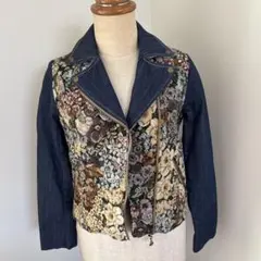 美品　rigors ジャケット　花柄　刺繍 派手　サイズF