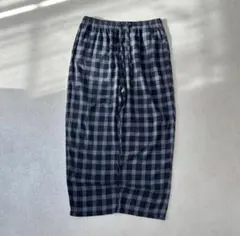 NAUTICA ワイドチェックパンツ パジャマパンツ