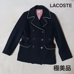 LACOSTE ダウンコートサイズ42 濃紺 軽量 ロング 美品 女優襟 - メルカリ