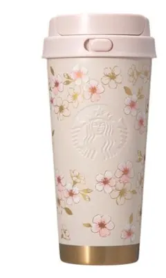 SAKURA2026ステンレスTOGOボトルピンクベージュ＆ゴールド473ml