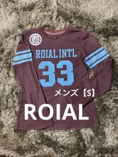 ROIAL ロイアル 長袖Tシャツ ロンT ブラウン Sサイズ サーフ カレッジのサムネイル