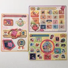 星のカービィ　ジャンボカードダス シール付　３枚セット　1997年　美品