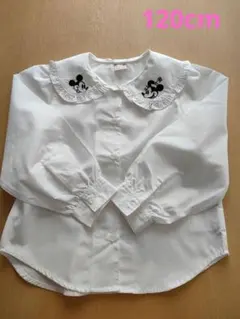petit main 　美品　ミッキーミニーブラウス 120