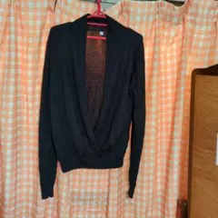 ブラック ニット 長袖 トップス