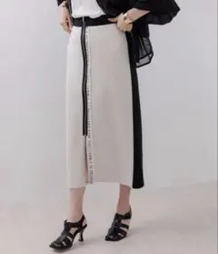 タグ付 M Eimee Law ロゴテープ ジップボンディングスカートのサムネイル