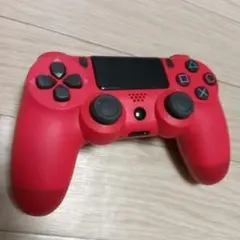 動作品！非純正　赤 ワイヤレスコントローラー PS4用