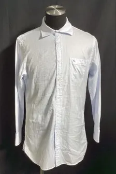 T911Nメンズ長袖シャツ水色L春秋BURBERRYBLACKLABEL1/20