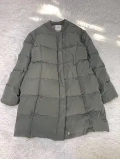 ノーカラー ダウンジャケット