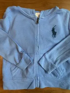 Ralph Lauren ライトブルー ジップアップパーカー 12M