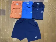 YONEX ポロシャツSサイズ3枚とショートパンツセットSサイズ1枚セット