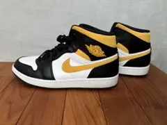 Nike Air Jordan 1 ブラック/ホワイト/イエロー