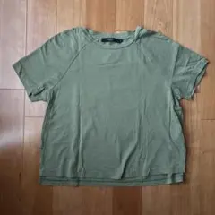 AZUL カーキ　Tシャツ　S