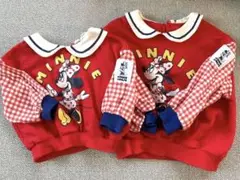 しまむら　はるぴのママコラボ　ミニーマウス トレーナー 110cm 80cm