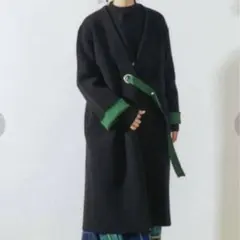 UN3D. ブラック/グリーン ロングコート F UN3D.】2WAY TRENCH CT（トレンチコート）｜UN3D.（アンスリード）の