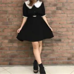 美品★ROJITA ビッグ襟ワンピース 半袖のサムネイル