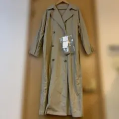 ミラ　オーウェン　ベージュ ダブルブレストコート0サイズ(S)
