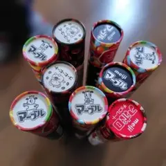 《 空箱 》マーブルチョコレートジャンボサイズ 9本セット ／空き容器・筒