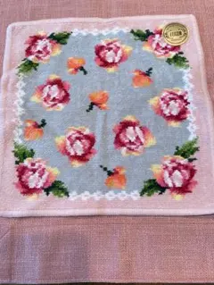 フェイラータオルハンカチ　　薔薇柄