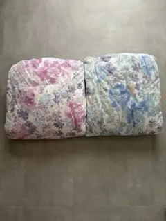モリリン　洗えるダウンケットカバー付き　シングル2枚セット　(ピンク とブルー)