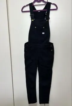 Lee ブラック　スキニーオーバーオール　S y2k スキニーデニム