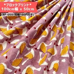 新入荷【BP059】インド更紗/ブロックプリント/商用可(同梱160円オフ)