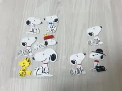 スヌーピー ふわふわシール シールおすそ分け 透明シール台紙