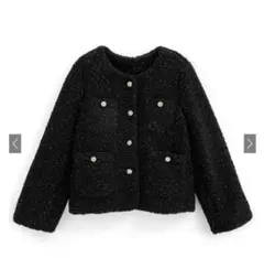 ノーカラーラメボアジャケット ［fo2084］　GRL