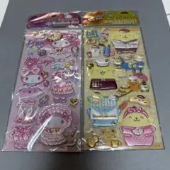 【新品未使用・公式】マイメロディポムポムプリン シールセット　マイコーディネート