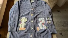 ジェラートピケスーパーマリオコラボヨッシー ユニセックスジャガードカーディガン