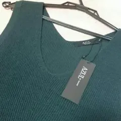 【未使用】AZUL/ノースリーブニット