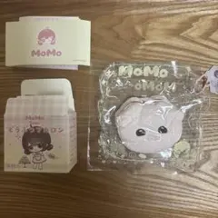 シークレット】Momo スクイーズ ニット風 フルーツ シュークリーム