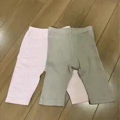 西松屋　キッズ　ベビー　レギンス　80サイズ　2枚セット　7分丈