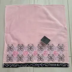 ANNA SUI ピンク タオルハンカチ