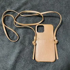iPhoneケース iPhone12/12Pro ショルダー レザー