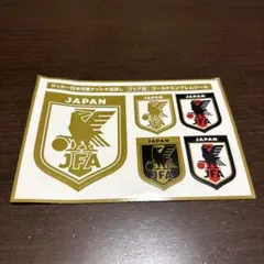 サッカー日本代表 ナゾトキ宝探し クリア賞 ゴールドエンブレムシール