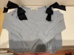 オープンショルダー　ニット