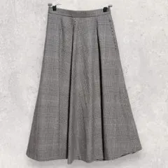 チェックアウト スカート M グレー チェック柄 可愛い シンプル
