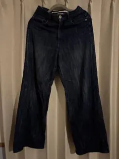 niko and... ダークブルー ワイドパンツ M ジーンズ