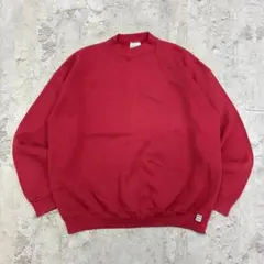 90s USA製　DISCUS ATHLETIC　スウェット　XL　赤無地　古着