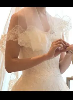 ウェディングロングベール　レースグローブ