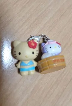 ハローキティ ご当地 ファスナーマスコット　伊勢志摩 日焼けマスコット